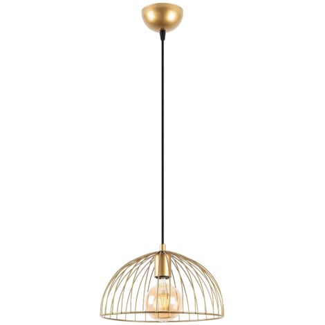WellHome Lámpara de techo - Oro brillante, 31x31x105