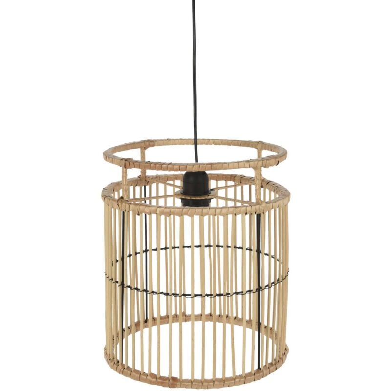 Lampe suspendue Ø28x30 cm en bambou - Wellhome