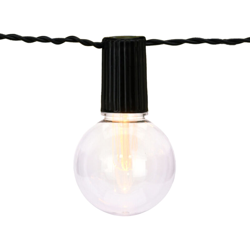 Guirlande lumineuse LED Well Home avec ampoules PP et PV, fonctionne sur piles - Minuterie incluse