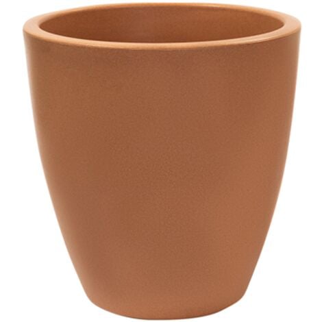 WELLHOME MACETERO DE POLIETILENO POR ROTOMOLDEO COLOR TERRACOTA 40x40