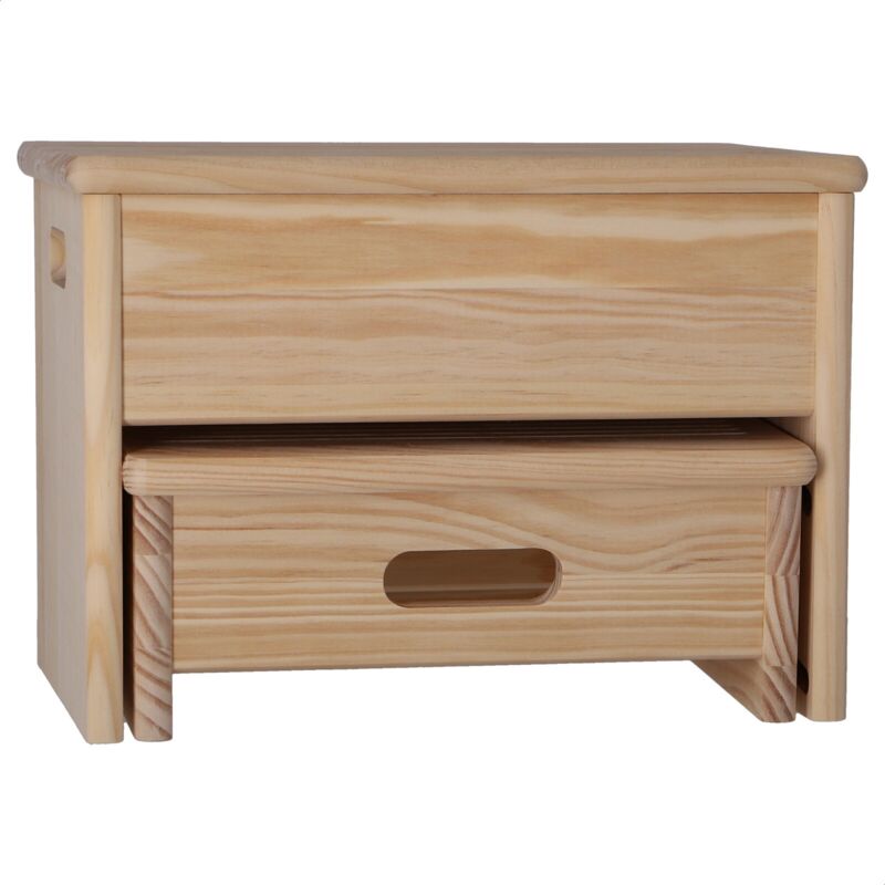 Marchepied ara 35x25x20 cm en bois beige - Wellhome