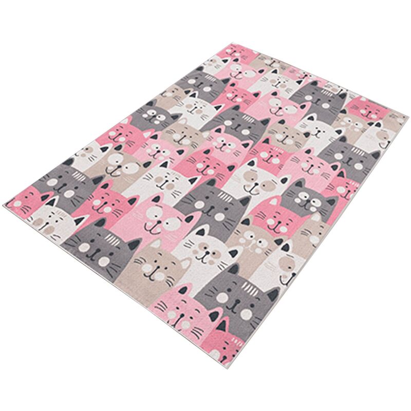 Modell CatInvasion Teppich mehrfarbig Polyesterteppich - 60x100cm - Wellhome