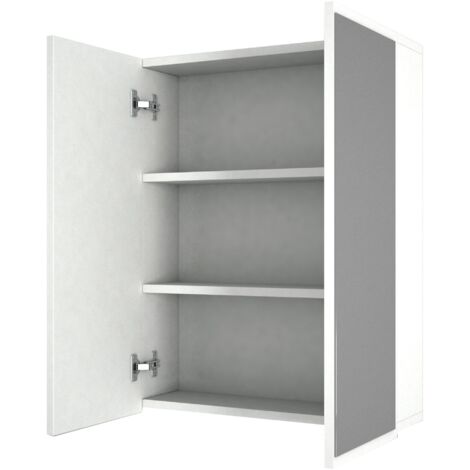 WellHome Mueble de baño,100% Tablero de aglomerado rechapado en melamina, Color Blanco