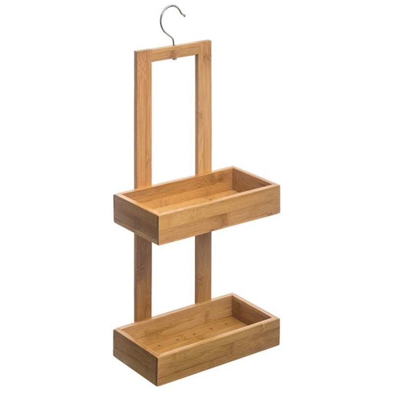Wellhome - Organisateur avec 2 receveurs de douche en bambou