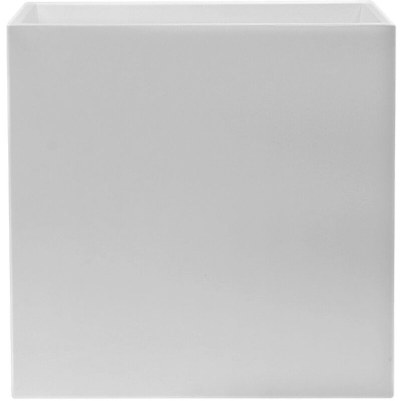 Wellhome - Pot de fleur carré 70x24x70 cm en polyéthylène Blanc