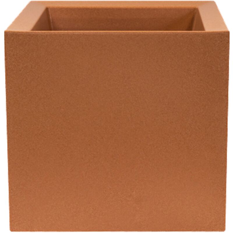Pot de fleur carré Cubo dan-i 40x40x40 cm en polyéthylène Impruneta - Wellhome