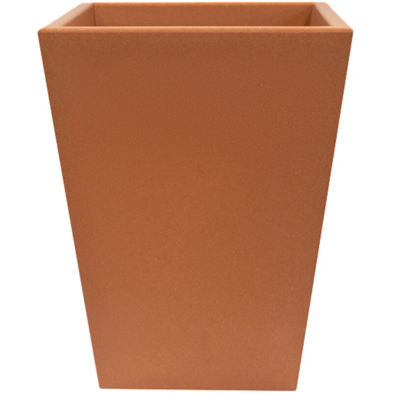Wellhome - Pot de fleur carré Azcona 50x50x60 cm en polyéthylène Impruneta