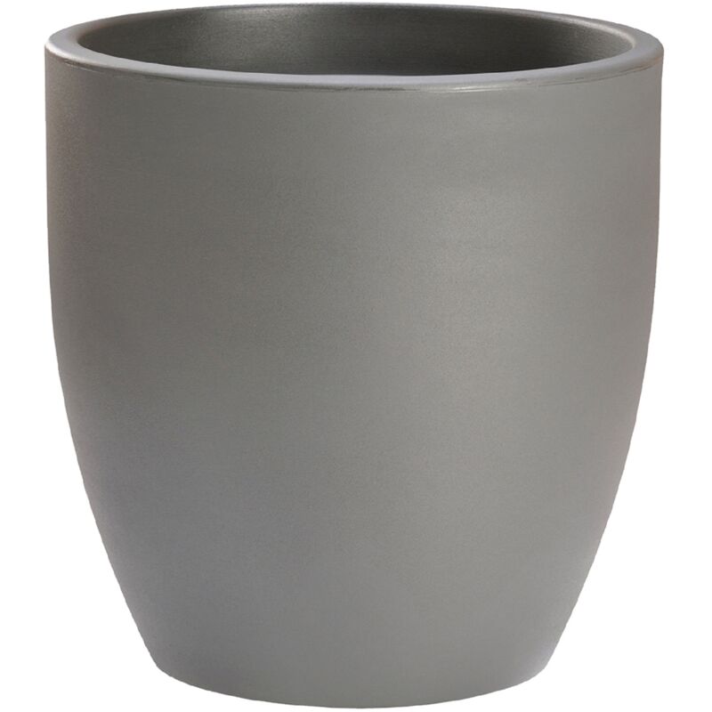 Pot de fleur rond Accord Ø50x50 cm Polyéthylène Ciment 60L - Wellhome