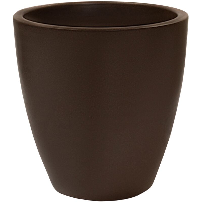 Pot de fleur rond Accord Ø50x50 cm Polyéthylène Bronze 60L - Wellhome
