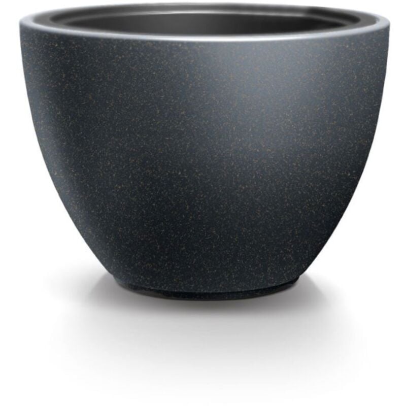 Pot de fleur rond Ordesa Ø50x37 cm Polyéthylène Anthracite 40L - Wellhome