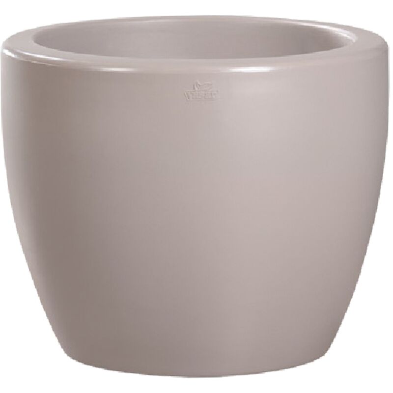 Pot de fleur rond Ordesa Ø30x22 cm Polyéthylène Ciment 12L - Wellhome