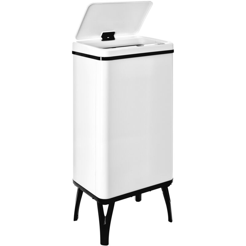 Wellhome - well home mobiliario & decoración Poubelle intelligente avec ouverture automatique ou contact manuel de 50 l, 35,5 x 26 x 83,5 cm, couleur