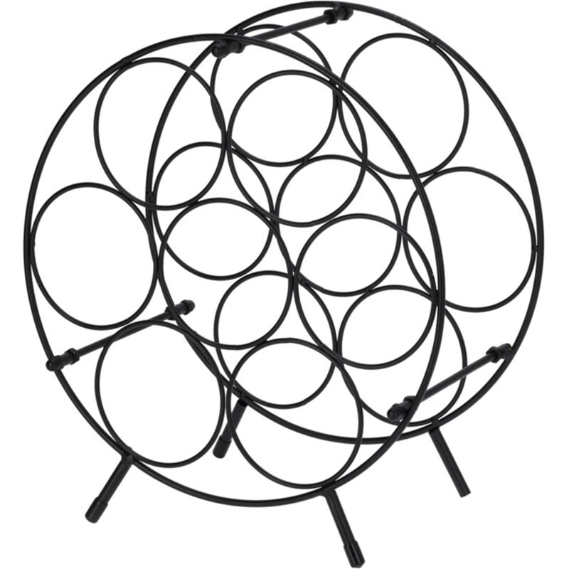 Wellhome - Casier à vin rectangulaire 7 bouteilles en métal