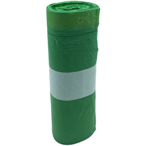 WellHome Rollo de 30 bolsas de basura autocierre 40L - 50L. de capacidad