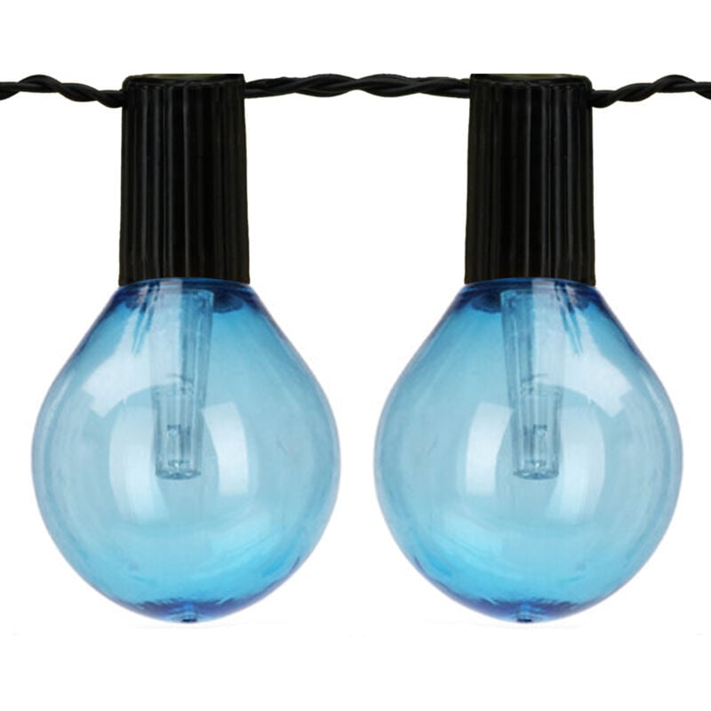 Well Home Lot de 10 lampes solaires de fête blanc chaud avec panneau led multicolore - Panneau solaire et batterie rechargeable inclus