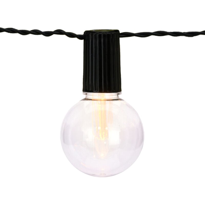 Well Home Lot de 20 lampes solaires de fête blanc chaud avec panneaux led gris - Panneau solaire et batterie rechargeable inclus