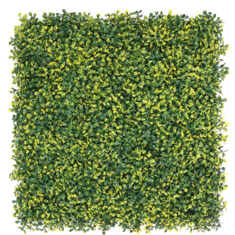 WellHome Seto Artificial 100x100cm, Jardin vertical de hojas Verdes diseño moderno