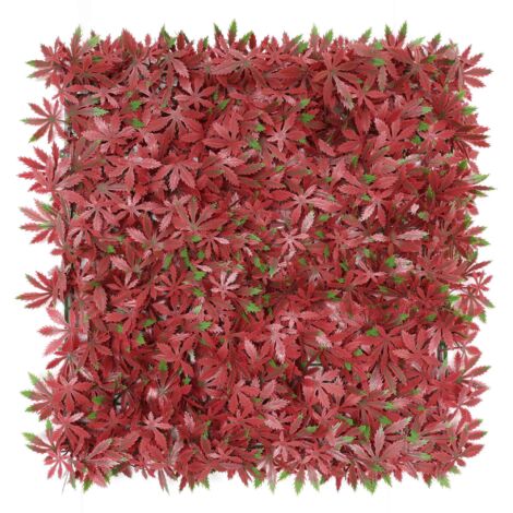 WellHome Seto Artificial 100x100cm, Jardin vertical Flores rosas y verdes