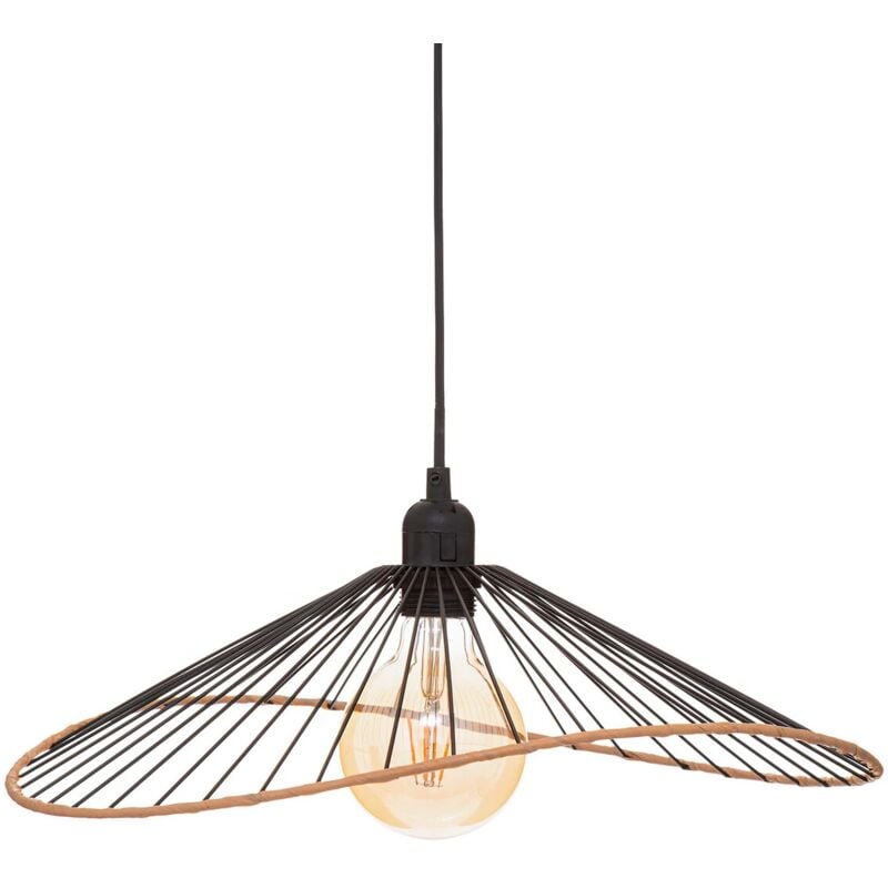 WELLHOME Suspension avec abat-jour en métal de 45 cm