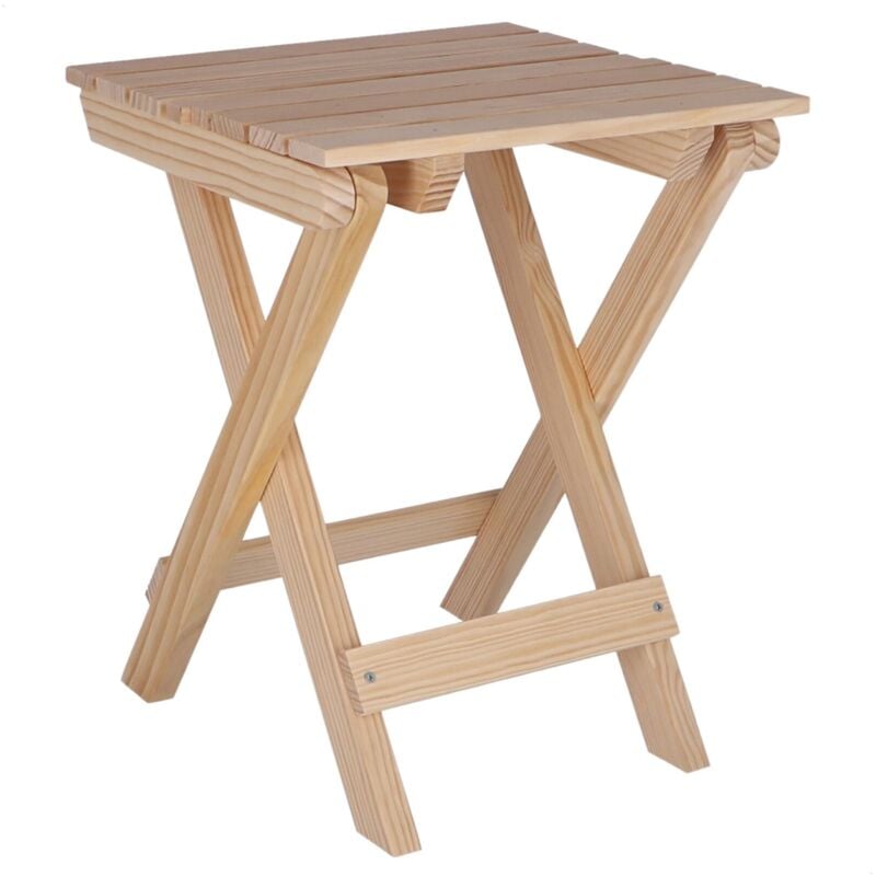 Table de jardin pliante finition sans vernis - Wellhome