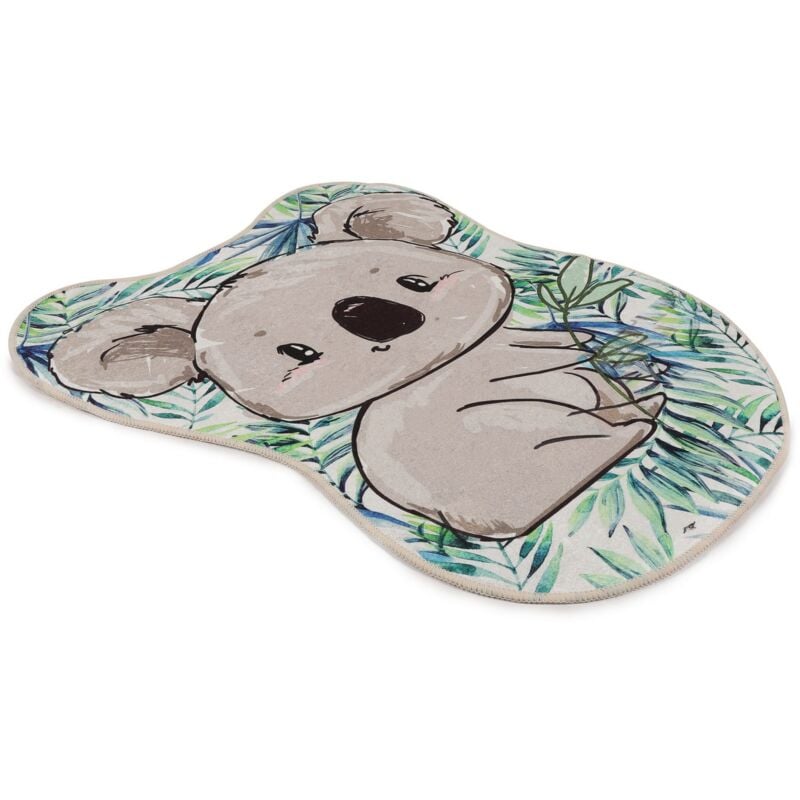 Tapis de bain au design 'koala' - 80x100 cm - Multicolore - Wellhome