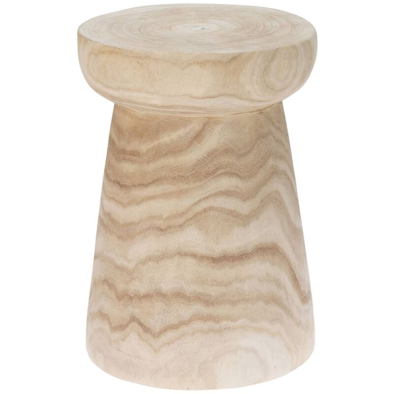 Wellhome - Table basse Paulownia Ø28x40 cm en bois naturel