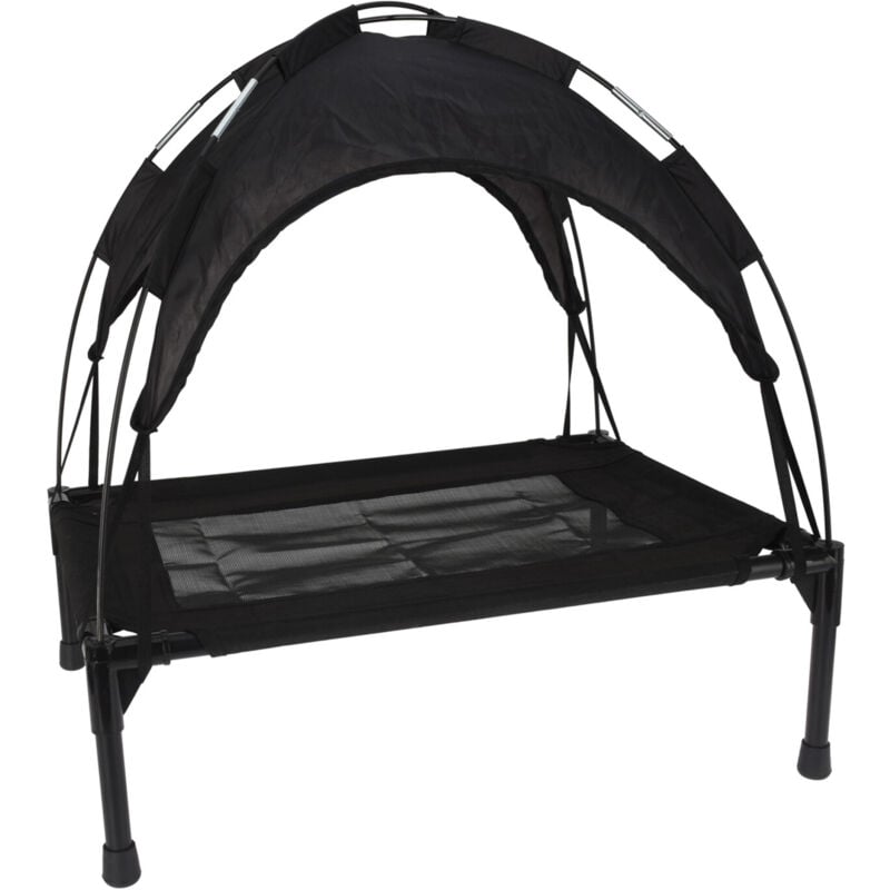 Tente avec lit pour animal Ø60x45 cm en Noir - Wellhome