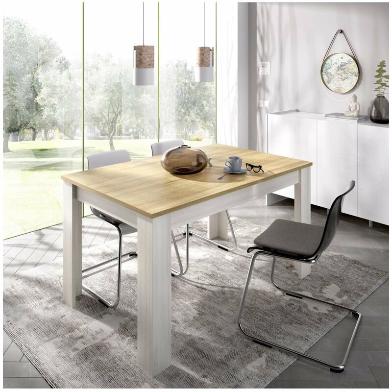 

Mesa de salon extensible Baños de la encina en varios acabados 76 cm(alto)140-180 cm(ancho)90 cm(largo) Color FINES-MILANO