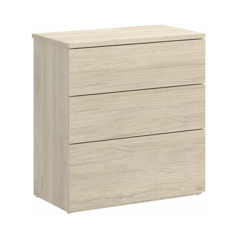Alice Chevet 3 Tiroirs Low Cost Chêne Naturel Naturel 52 x 58 x 34 cm - Naturel