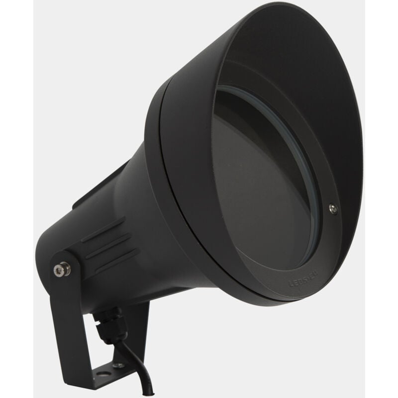 Leds-c4 - Proyector Ip66 Esparta Aluminium E27 15W Gris Urbano 297Lm