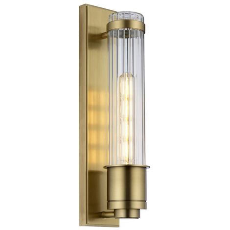 Wellington Applique 1 Luce Ottone Anticato IP44