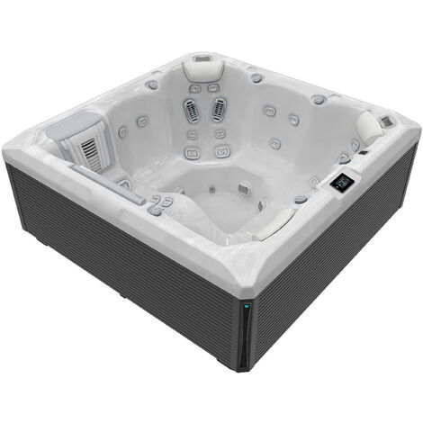 Wellis Atlas Life Deluxe Whirlpool Außenwhirlpool 215x215x86,5cm für 6 Personen inkl. Thermocover