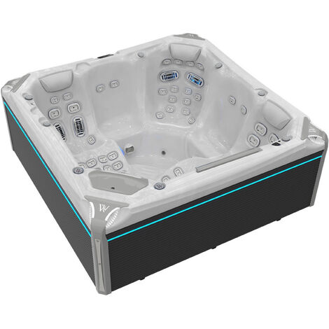 Wellis Everest Life Premium Whirlpool Außenwhirlpool 236x236x95cm für 5 Personen inkl. Thermocover