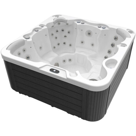Wellis Jupiter Plug & Play Whirlpool Außenwhirlpool für 6 Personen inkl. Thermoabdeckung