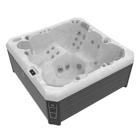 Wellis Malaga Life Whirlpool Außenwhirlpool 218x218x90cm für 6 Personen inkl. Thermocover