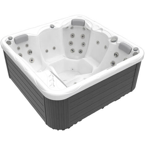 Wellis Pluto Plug&Play Whirlpool Outdoor Außenwhirlpool für 5 Personen inkl. Thermoabdeckung