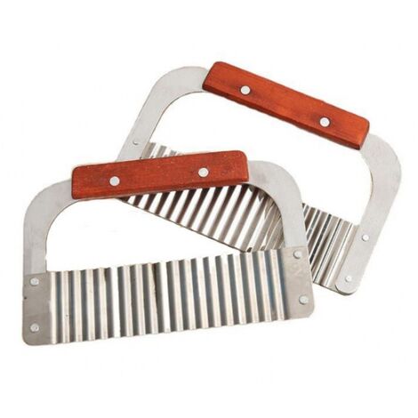 GROUPM Kreatives Wellmesser, Wolfszahn-Kartoffelmesser, Wellenmesser, multifunktionaler Pommes-Frites-Schneider, Pommes-Frites-Schneider, Pommes-Frites-Messer,