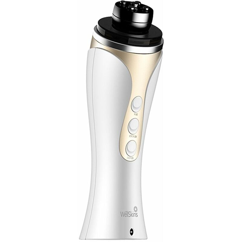 

Wellskins Maquina facial portatil con varita de terapia de piel de alta frecuencia de RF con cabezal giratorio de 360 ​​° para terapia de luz