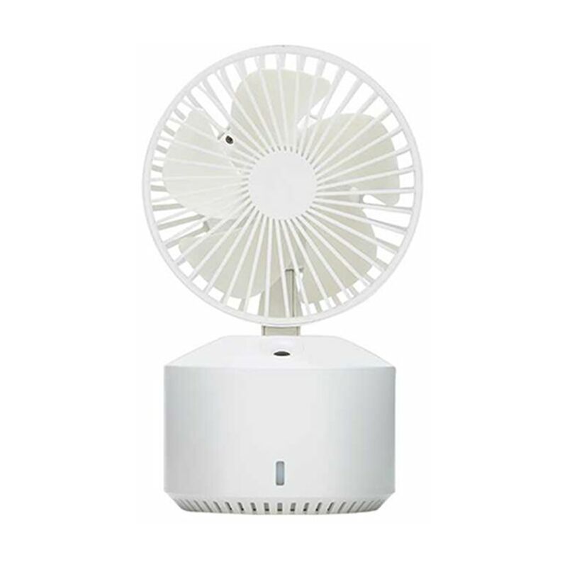 

Happyshopping - Wellsmart Aire acondicionado portatil Ventilador humidificador de niebla fria con 5 velocidades de viento / 2 modos de nebulizacion