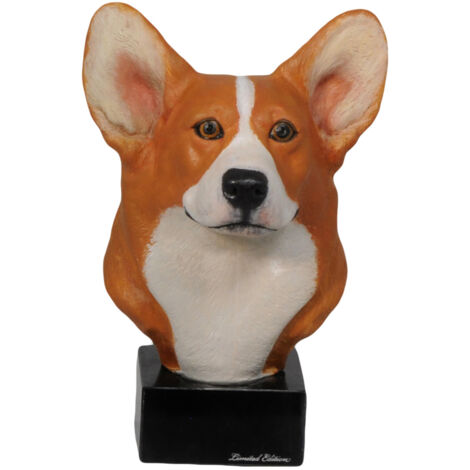 Welsh Corgi - bemalte Statuette, Figur, Statuette, vom Künstler hergestellt, Marke Art-Dog