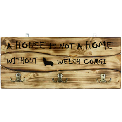 Welsh Corgi I - Percha para ropa con perro, expositor de medallas, decoración del hogar de Art-Dog