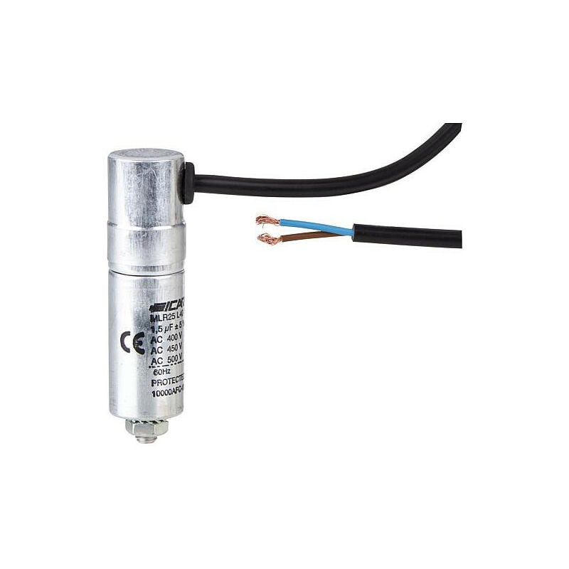 Condensateur - 2,5 pour moteur/pompe de circul jusq 400 v mlr 25 L4025 3063 j/c avec cable bg