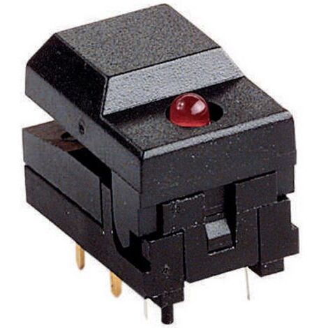 Weltron 604108 604108 Bouton-poussoir 12 V 0.03 A 1 x Off/(On) à rappel rouge (L x l x H) 17.5 x 12.5 x 15 mm 1 pc(s) D70941