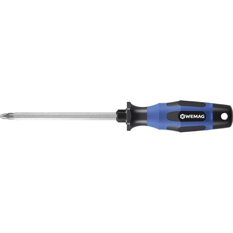 WEMAG All-in-one Schraubendreher PH PZ PH1/2/3 PZ 1/2/3 in einer Klinge blau