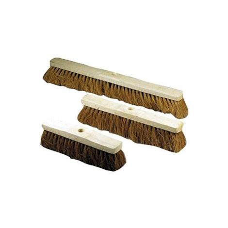 WEMAG Saalbesen Kokos 6-Reihig mit Schrägem Stielloch 60 cm braun
