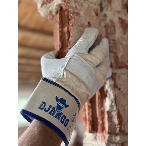 WEMAG Vollleder-Handschuh DJANGO Gr. 10,5 gummierte Stulpe