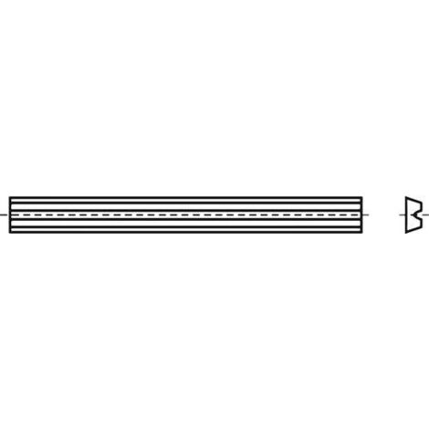 Wendemesser HW-WP Länge 82 mm Breite 5,5 mm Dicke 1,1 mm HW-B20 passend für elektrische Handhobel