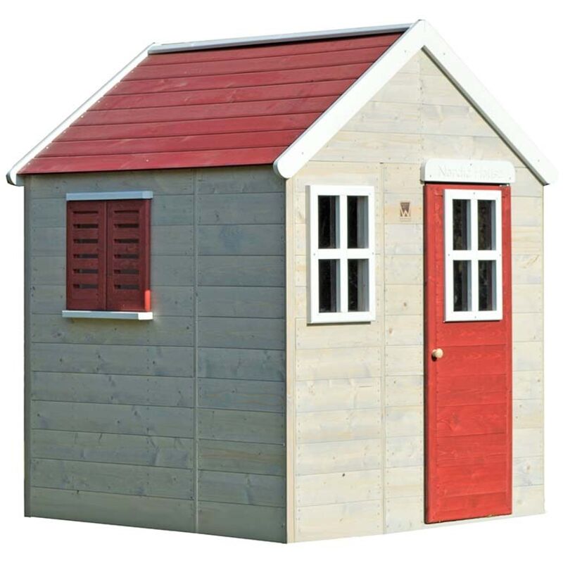 Wendi Toys Maison de jeu en bois Gecko Nature 120x120x155 cm