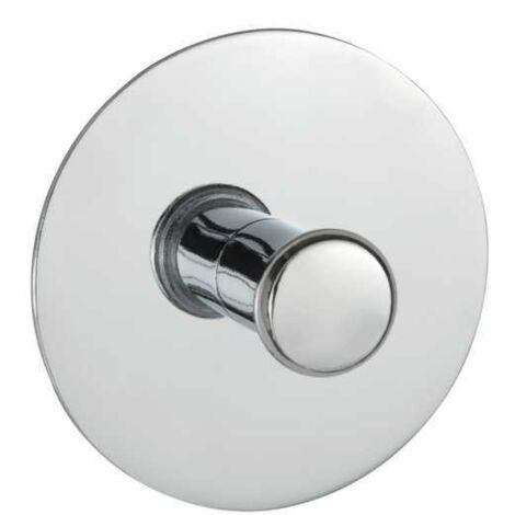 Wenko 18767100 Turbo-Loc Gancio, Fissaggio Senza Trapano, Acciaio, 6 x 6 cm, Cromo
