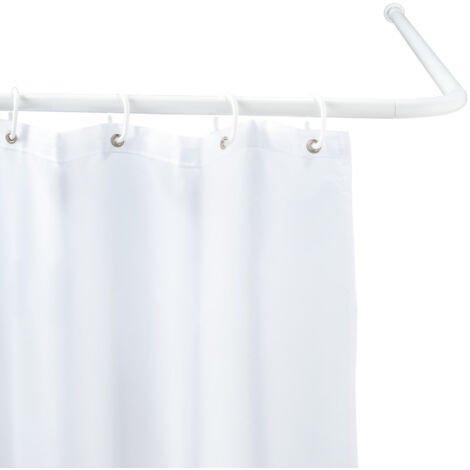 Wenko 19214100 barra de ángulo universal gruesa 20 mm blanco dimensiones 80 x 80 90 x 90 cm